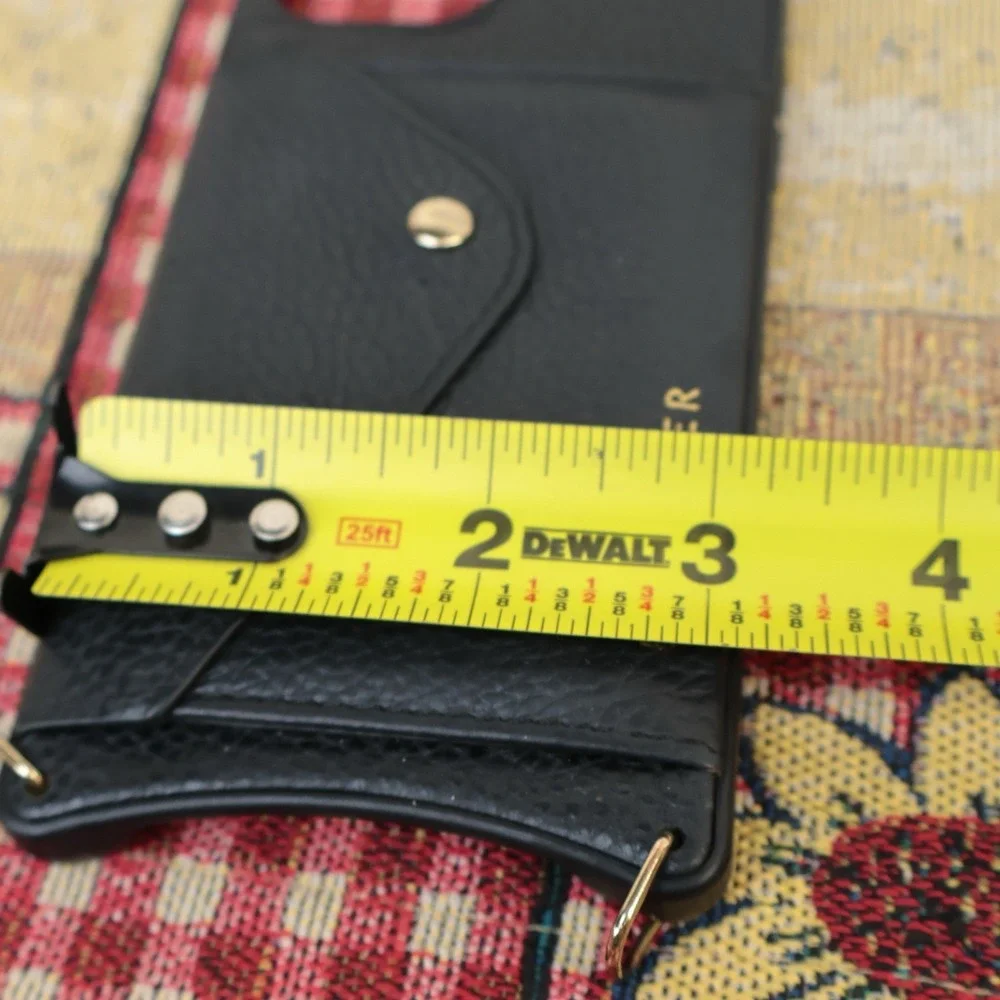 Bandolier Emma Crossbody iPhone 13 Pro Max Case Pebbled Leather Case Only